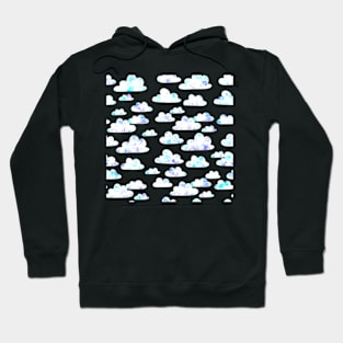 Clouds - bluish Hoodie